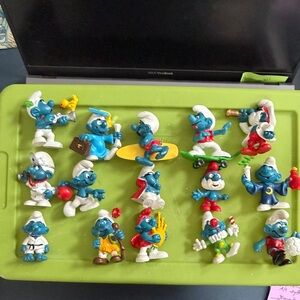 Smurf Collectible Figurine Set - Blue Play Characters